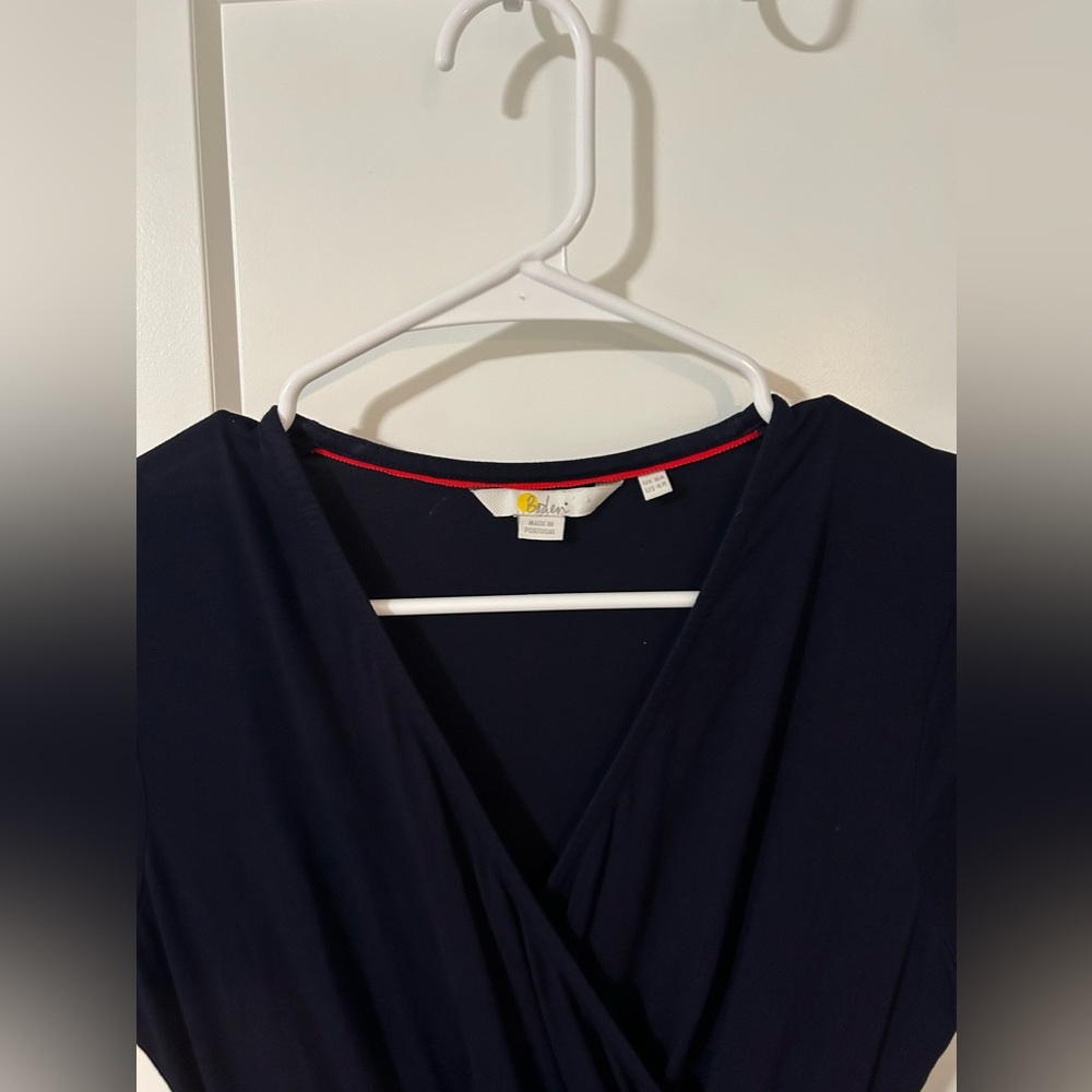 Boden Navy Cap Sleeve Dress - Picture 7 of 7
